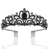 Alloy Rhinestone Fashion Crown Bridal Headdress Hair Accessories With Plating Point Drill