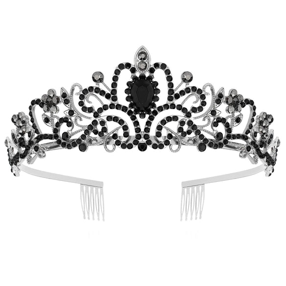 Alloy Rhinestone Fashion Crown Bridal Headdress Hair Accessories With Plating Point Drill