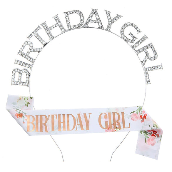Alloy Rhinestone Hair Band Shoulder Strap Set Crown Etiquette Belt Semimanual Semimechanical Metal
