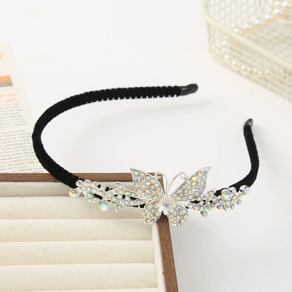 Alloy Rhinestone Hairband Electroplated Women's Bridal Hair Accessories