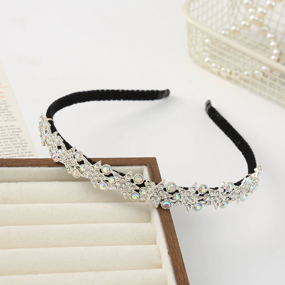 Alloy Rhinestone Hairband Electroplated Women's Bridal Hair Accessories