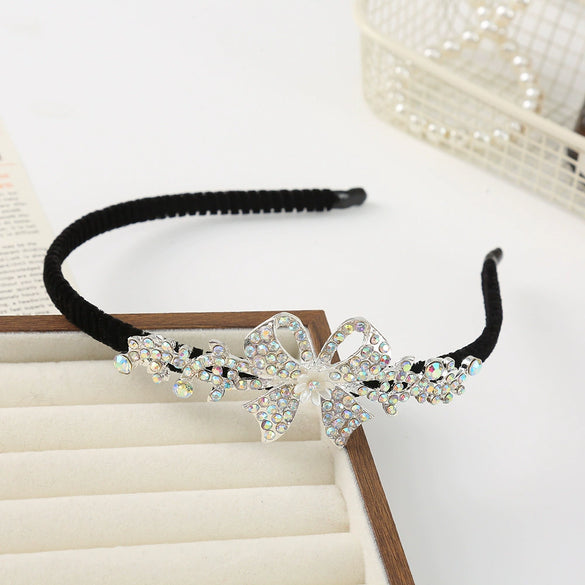 Alloy Rhinestone Hairband Electroplated Women's Bridal Hair Accessories