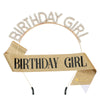 Alloy Rhinestone Headband Shoulder Strap Electroplated Simple Style With Letters Numbers Text For Women As Party Gift