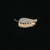 Alloy Rhinestone Leaf Brooch With Electroplating Fashionable Plants Flowers Style For Women And Unisex