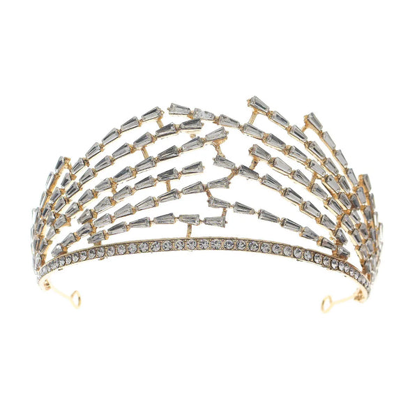 Alloy Rhinestone Light Luxury Headband Baroque Bridal Crown