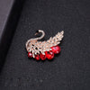Alloy Rhinestone Pearl Women's Retro Antilight Sweater Pin Brooch With Flower Pattern And Electroplating Treatment