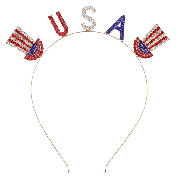 Alloy Rhinestone Star Headband Electroplating Hair Accessories For Women