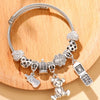Alloy Rhombus Pattern Electroplated Adjustable Unisex Bracelet