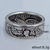 Alloy Ring With Letters Numbers Text Pattern And Electroplating For Men And Women