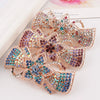 Alloy Rose Gold Plated Rhinestone Hairpin For Ladies