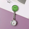 Alloy Round Smiley Face Fashion Nurse Pocket Watch For Girls And Students