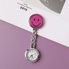 Alloy Round Smiley Face Fashion Nurse Pocket Watch For Girls And Students