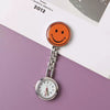 Alloy Round Smiley Face Fashion Nurse Pocket Watch For Girls And Students