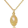 Alloy Rugby Pendant Necklace With Geometric Design And Electroplating For Women