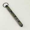 Alloy Selfdefense Stick Pendant Keychain With Rhinestone Embedded Fashion Design