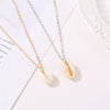Alloy Shell Geometry Style Cross Chain Necklace For Women With Electroplating