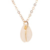Alloy Shell Geometry Style Cross Chain Necklace For Women With Electroplating