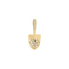 Alloy Shovel Shining Diamond Brooch For Women Electroplated Natural Style