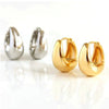 Alloy Silver Electroplated Drop Shape Simple Style Women's Earrings