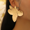 Alloy 925 Silver Electroplated Flower Shaped Women's Exaggerated Retro Earrings
