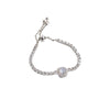 Alloy Silver Electroplated Heart Star Geometric Women's Bracelet With Zircon Pearl