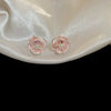 Alloy Silver Needle Flower Mesh Tassel Earrings With Electroplating For Women Fresh And Sweet Flower Shaped Design