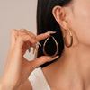 Alloy Silver Needle Tulle Flower Tassel Earrings With Flower Shape Electroplating For Women