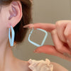 Alloy Silver Needle Tulle Flower Tassel Earrings With Flower Shape Electroplating For Women