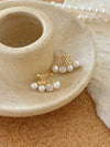 Alloy Silver Needle Tulle Flower Tassel Earrings With Flower Shape Electroplating For Women