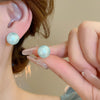 Alloy Silver Needle Tulle Flower Tassel Earrings With Flower Shape Electroplating For Women
