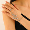 Alloy Single Finger Bracelet Retro Trendy Electroplated With Animal Zodiac Scorpion Microinlaid Unisex