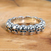 Alloy Skull Finger Ring Unisex Retro Domineering With Electroplating