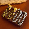 Alloy Skull Stud Earrings With 14K Gold Ear Needles Electroplated Retro Cold Style For Women