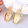 Alloy Small Hand Oiled Electroplated Hairpin For Girls Fashionable Hair Accessories Frog Buckle