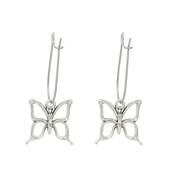 Alloy Small Snake Paper Clip Earrings Electroplated Geometric And Animal Pattern Women's
