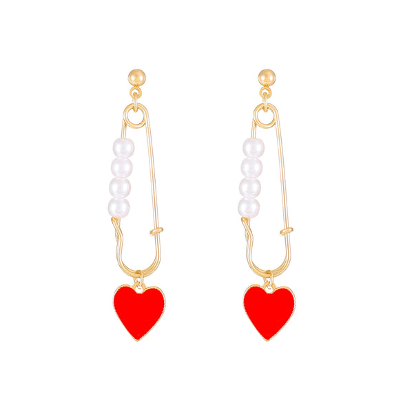 Alloy Small Snake Paper Clip Earrings Electroplated Geometric And Animal Pattern Women's