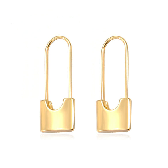 Alloy Small Snake Paper Clip Earrings Electroplated Geometric And Animal Pattern Women's