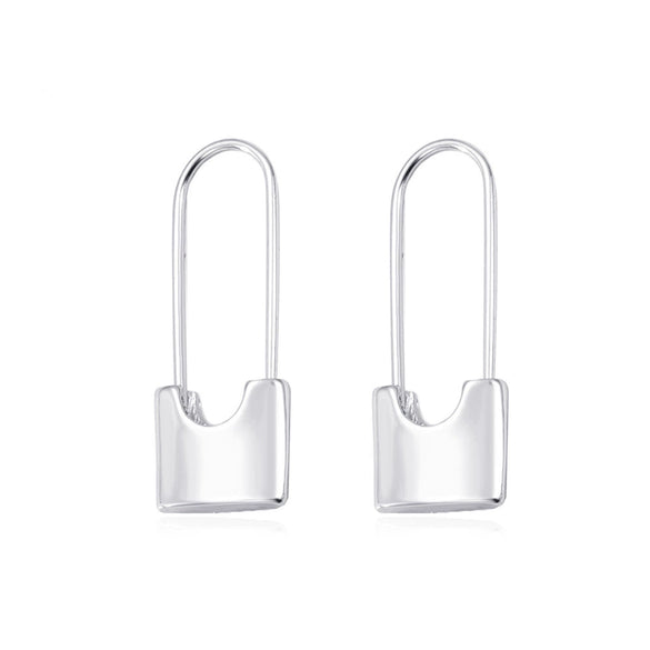 Alloy Small Snake Paper Clip Earrings Electroplated Geometric And Animal Pattern Women's