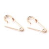 Alloy Small Snake Paper Clip Earrings Electroplated Geometric And Animal Pattern Women's