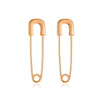 Alloy Small Snake Paper Clip Earrings Electroplated Geometric And Animal Pattern Women's