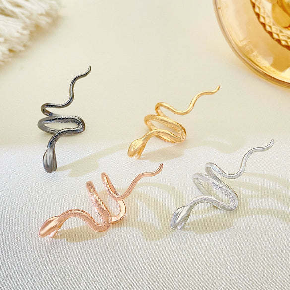 Alloy Snake Ear Clip Women's Creative Animals Geometric Style Electroplated