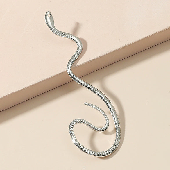 Alloy Snakeshaped Animal Retro Exaggerated Personality Holefree Women's Earrings