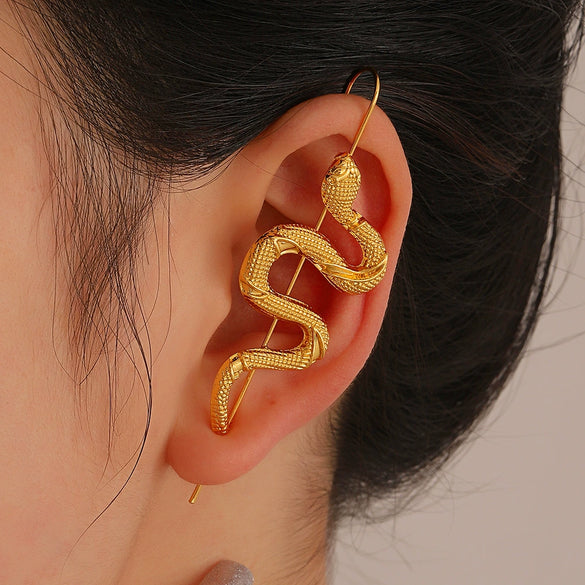 Alloy Snakeshaped Electroplated Animal Zodiac Style Women's Earrings