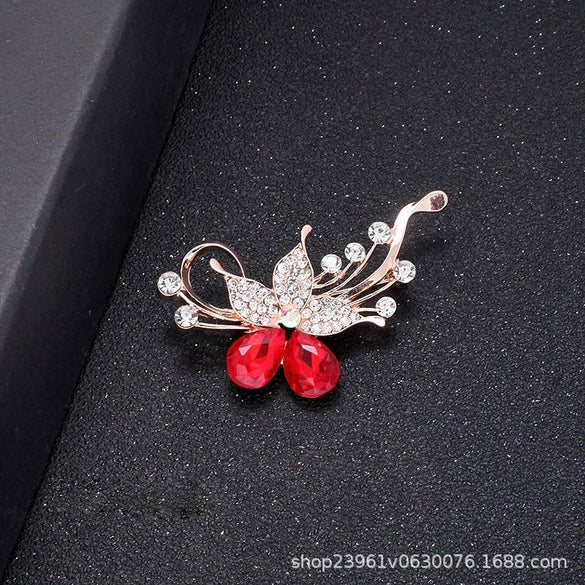 Alloy Snowflake And Flower Retro Women's Brooch Jewelry Accessories With Electroplating