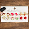 Alloy Snowflake Bell Geometric Oil Dripping Women's Earrings Set