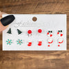 Alloy Snowflake Bell Geometric Oil Dripping Women's Earrings Set