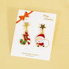 Alloy Snowflake Bell Women's Earrings With Festival Elements And Cartoon Character Pattern