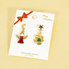 Alloy Snowflake Bell Women's Earrings With Festival Elements And Cartoon Character Pattern
