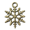 Alloy Snowman Christmas Tree Deer Snowflake Pendant Accessories Diy Earrings Electroplated Natural And Cartoon Style