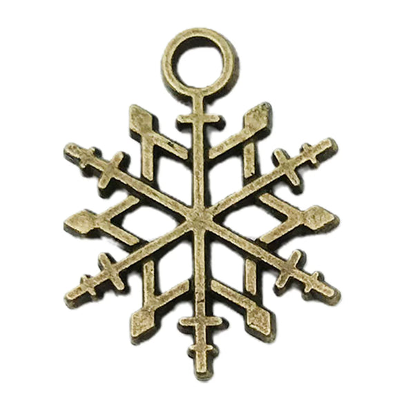 Alloy Snowman Christmas Tree Deer Snowflake Pendant Accessories Diy Earrings Electroplated Natural And Cartoon Style